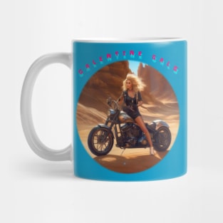 Galentines gal on a motorbike Mug